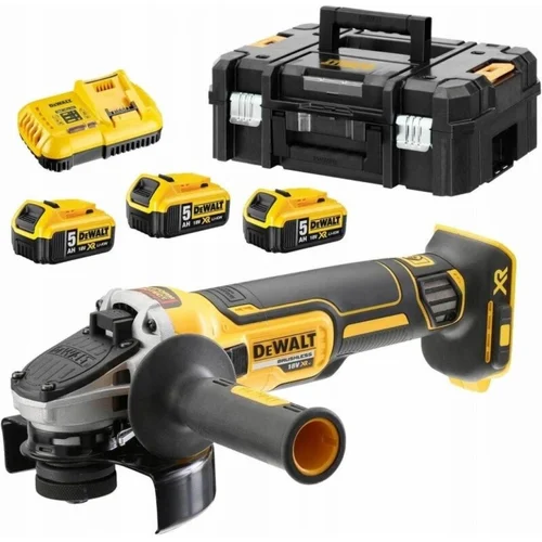 DeWalt DCG405P3-QW akumuliatorinis kampinis šlifuoklis 3x5.0Ah image 1