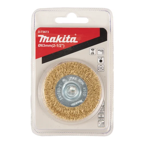 Makita D-73673 Disko formos šveitimo šepetys, 63 mm, 1/4" image 3