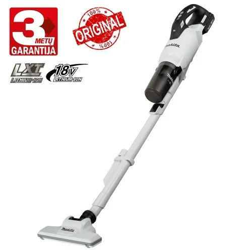 Makita DCL286FZW 18V akumuliatorinis dulkių siurblys image 1