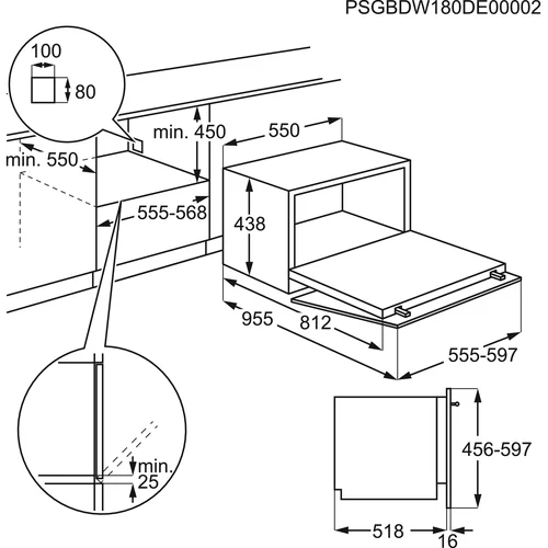 Electrolux ESL2500RO kompaktinė įmontuojama indaplovė, 55 cm pločio image 3
