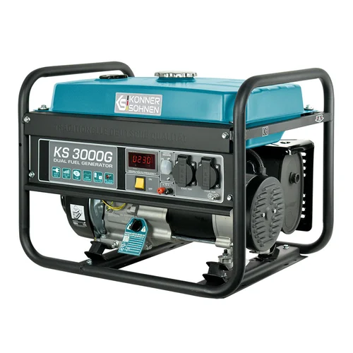 Könner&Söhnen KS 3000G benzininis-dujinis generatorius, 3.0 kW image 3