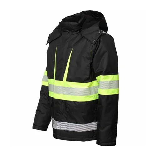 BoSafety WJ-GALAXY-C1-0204 striukė su segmentine atšvaito juosta, L, Hi-Vis Yellow/Black image 2