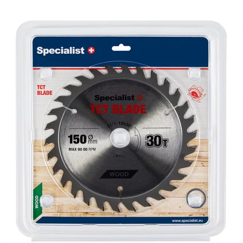 Specialist+ Medienos pjovimo diskas 150x30T 20/16 mm image 1