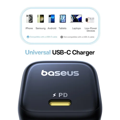Baseus PicoGo GaN įkroviklis USB Type-C 45W, Juoda image 3