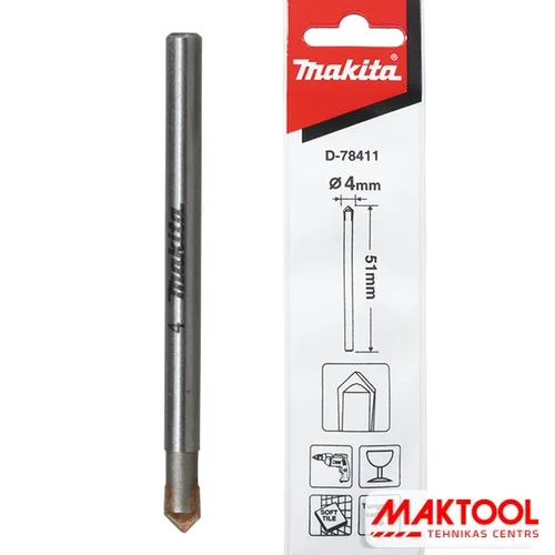 Makita D-78411 Grąžtas stiklui ir keramikai, 4x51mm image 2