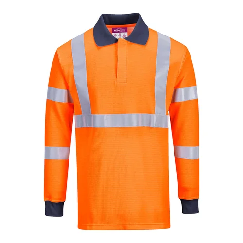 PORTWEST FR76 liepsnai atsparūs polo marškiniai, S, Orange image 2