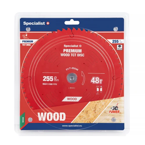 Specialist+ Pjovimo diskas 255x48Tx30mm, Wood PREMIUM image 1