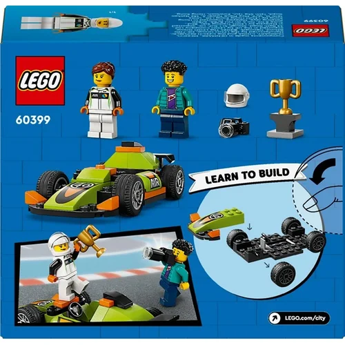 Konstruktorius LEGO City Green Race Car 60399 image 2