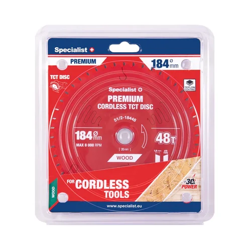 Specialist+ Cordless PREMIUM Pjovimo diskas 184x48T 20/16 mm image 1