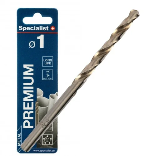 Specialist+ Premium metalo grąžtas, 1 mm, 3 vnt. image 1
