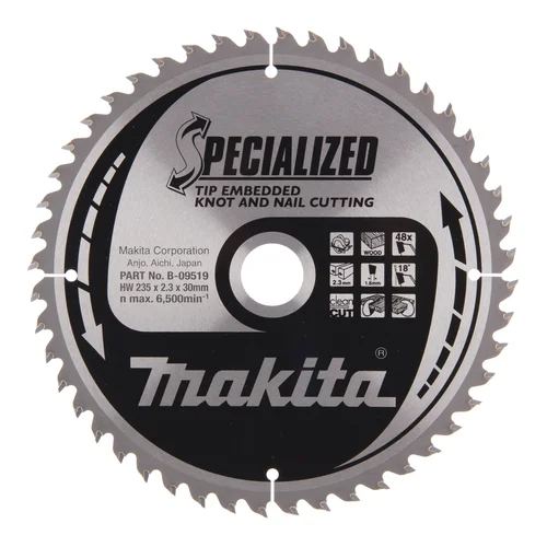 Makita B-09519 T.C.T. pjūklas SPECIALIZED 235X2.3X30mm 18° image 2