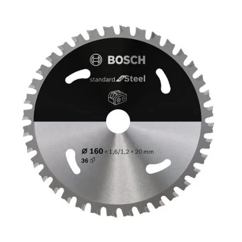 Bosch Standard for Steel metalo pjovimo diskas 160x20x1.6/1.2x36T image 1