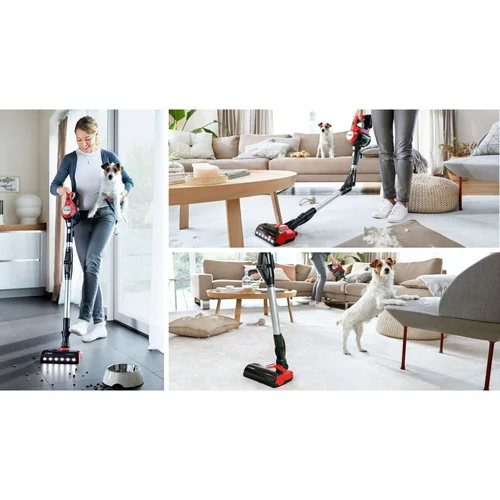 Įkraunamasis dulkių siurblys BOSCH BCS711PET, Raudona image 3