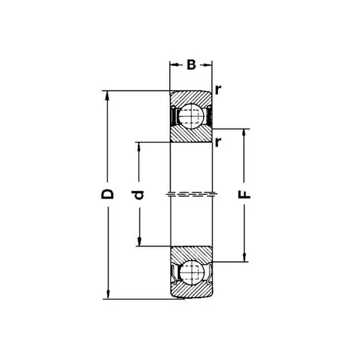 SKF giliųjų griovelių rutulinis guolis 30x72x19 mm image 2