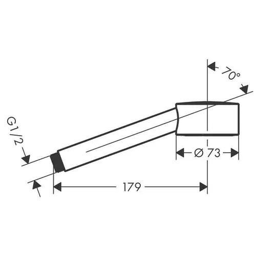 Hansgrohe Axor One 48651800 Rankinio dušo galvutė 73 mm image 2