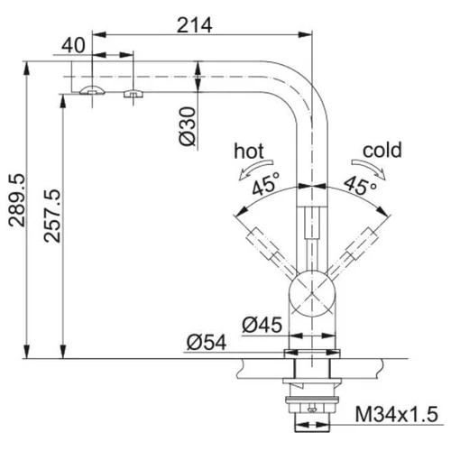 Franke Atlas Clear Water maišytuvas su filtru Nerūdijantis plienas image 3