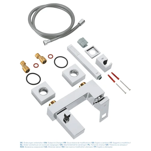 GROHE Eurocube 23141000 Vonios maišytuvas su rankiniu dušeliu image 2