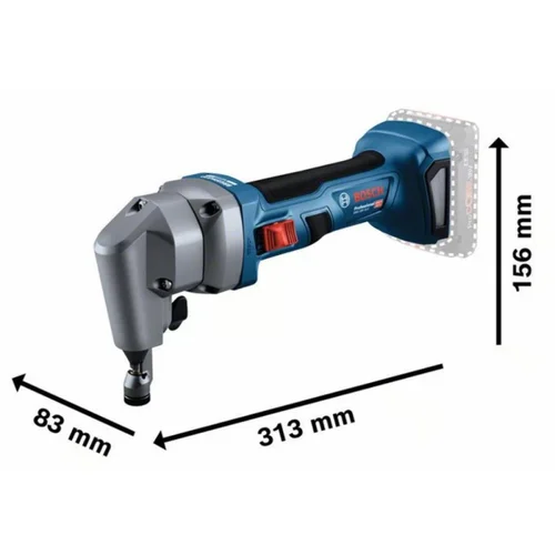 Bosch GNA 18V-16 E akumuliatorinės skardos žirklės, 18 V, 2x4,0 Ah image 2