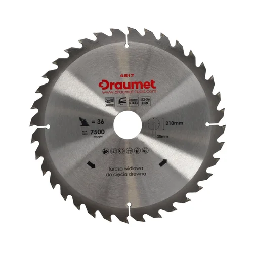 Draumet Pjūklas medžiui diskinis 250x30 T40 image 2